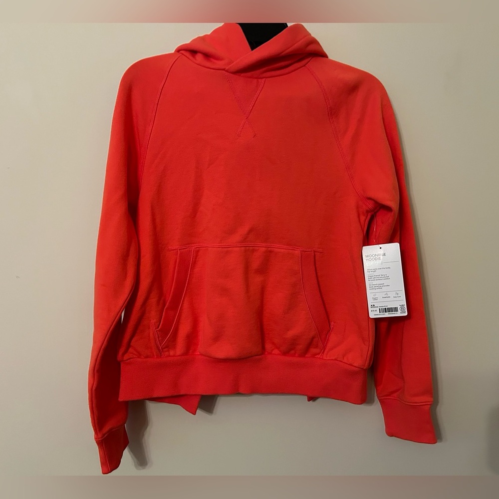 Athleta Moonrise Hoodie Sweatshirt Size XS Coral NWT - Picture 3 of 9